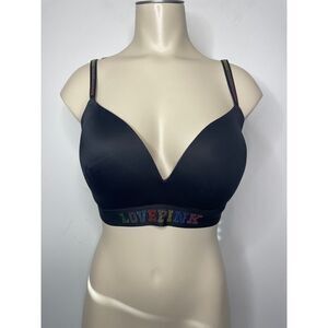 Pink Victoria's Secret Women's Size 34DD Bra Black Adjustable Straps NWOT